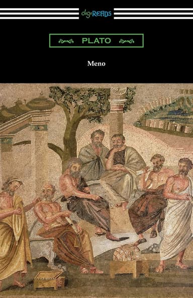 Meno by Plato — book cover